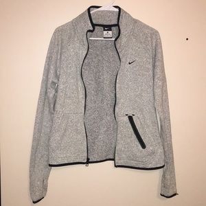 Nike Grey Fleece Zip Up